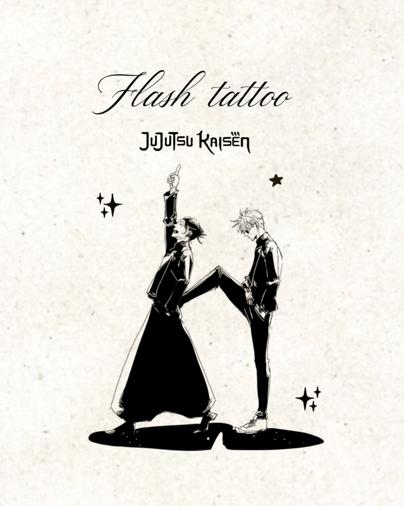 Jujutsu Kaisen flash tattoo collection