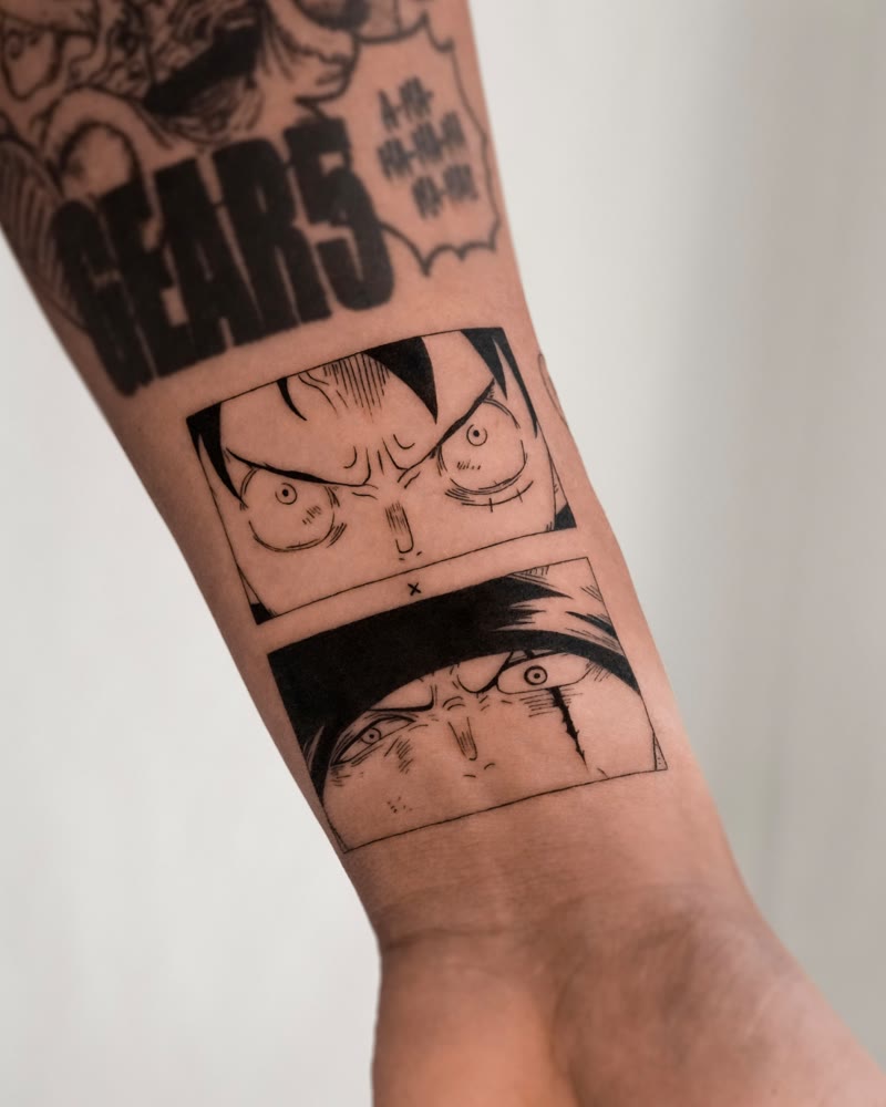 One Piece Gear 5 manga tattoo